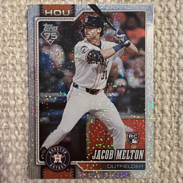 Topps Series 1 2026 Jacob Melton Houston Astros #148 Rookie Sandglitter