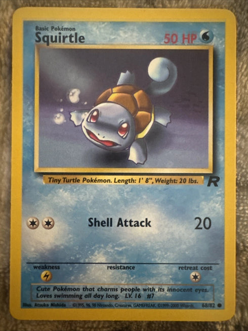 Squirtle 68/82 Team Rocket Regular
