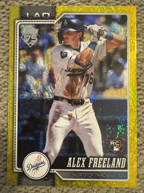 2026 Topps Series-1 Baseball Gold Holofoil /399 Alex Freeland #74