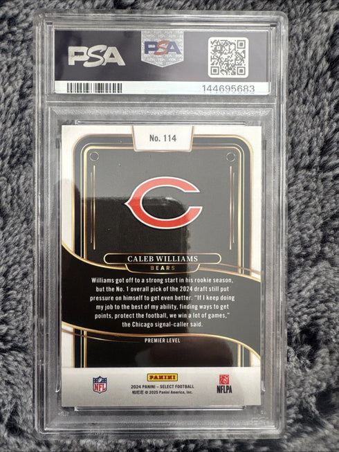 2024 Panini Select - Premier Level Caleb Williams #114 (RC) PSA 10