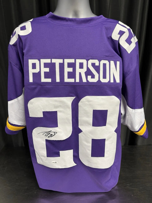 Adrian Peterson Minnesota Vikings Signed Autographed Custom Jersey JSA COA