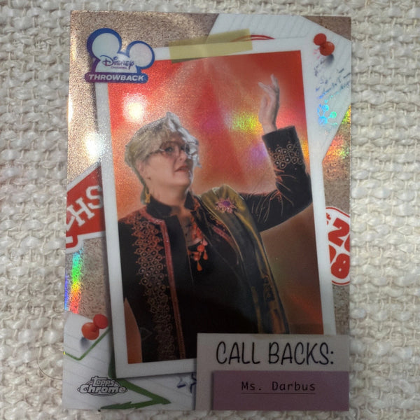 Topps Disney Throwback 2026 Call Backs HSM-8 Ms. Darbus High School Musical