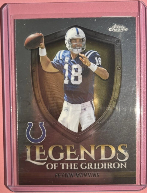 Peyton Manning 2025 Topps Chrome Legends of the Gridiron Insert #LOG-10 Colts