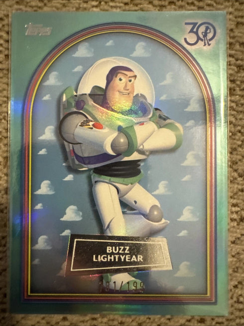 2025 Topps 30 Years Of Toy Story Buzz Lightyear Aqua #25./199