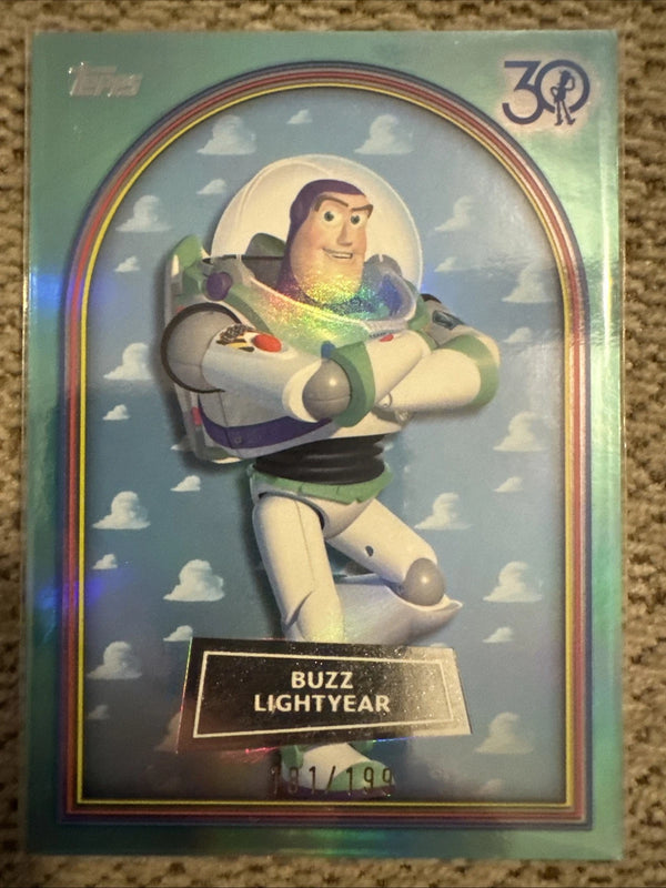 2025 Topps 30 Years Of Toy Story Buzz Lightyear Aqua #25./199
