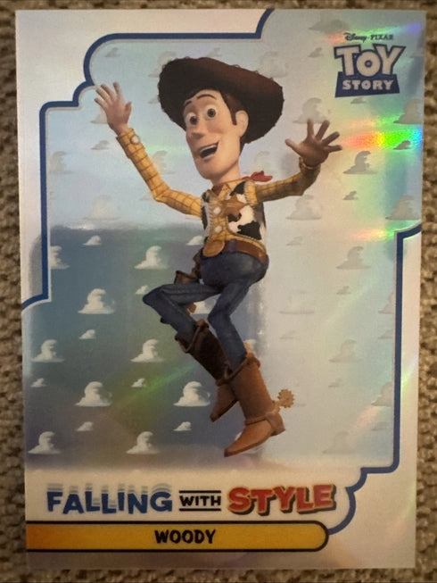 2025 Topps 30 Years of Toy Story Falling With Style Woody #FWS-1