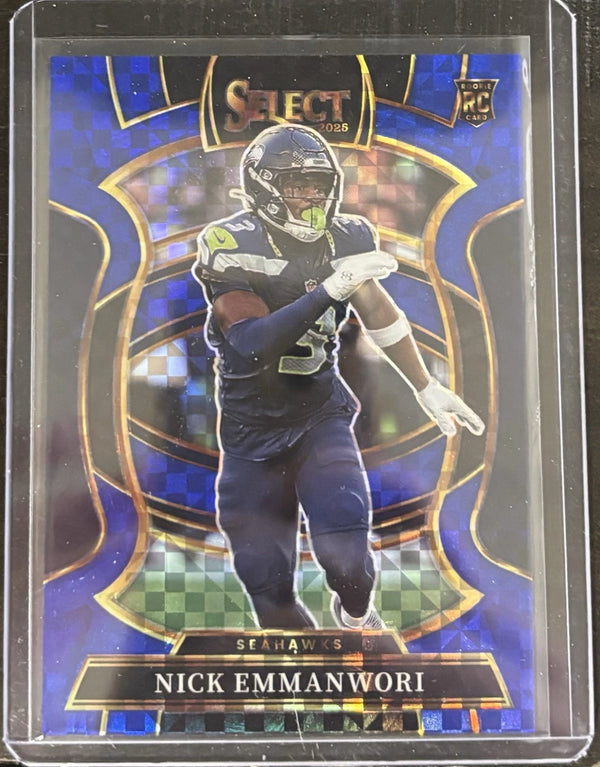 2025 Panini Select - Concourse Nick Emmanwori #15 Blue Prizm /249 (RC) Seahawks