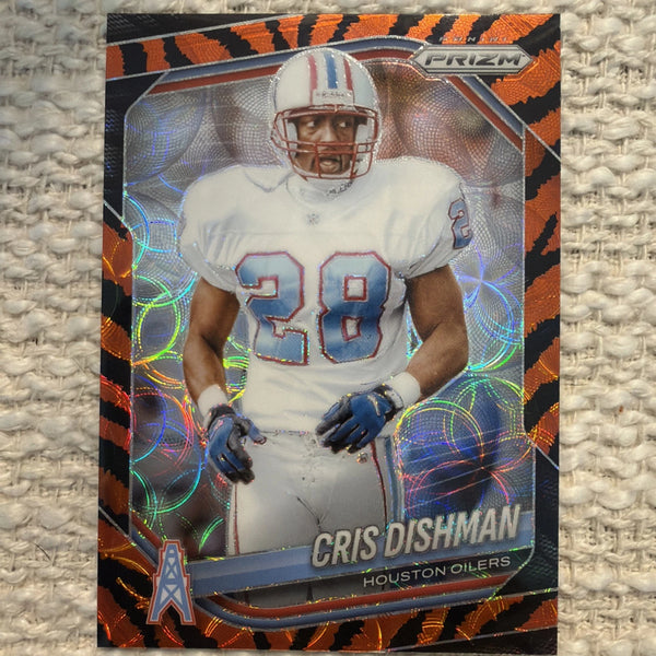 Panini Prizm Cris Dishman Prizm #229 Houston Oilers NFL Football