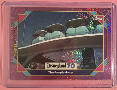 2025 Topps Disneyland 70 The PeopleMover Pink Shimmer