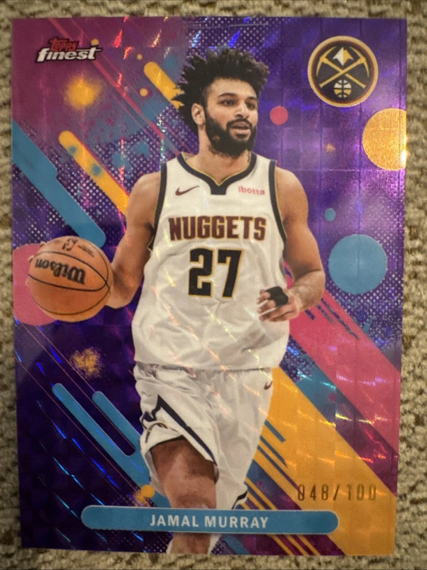 JAMAL MURRAY 2025-26 TOPPS FINEST #61 COMMON PURPLE GEOMETRIC REFRACTOR 12/100
