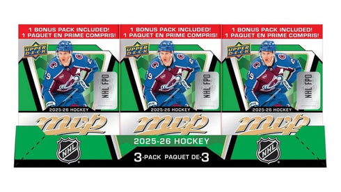 2025/26 Upper Deck Hockey MVP Blaster Box 3-Pack Factory Sealed