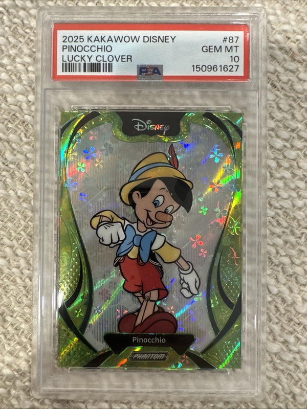 2025 Kakawow Disney Pinocchio Lucky Clover #87 /395 PSA 10