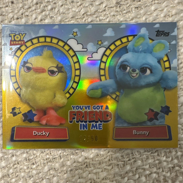 Topps Toy Story 30 Years & Beyond Ducky Bunny /50 You’ve Got a Friend in Me