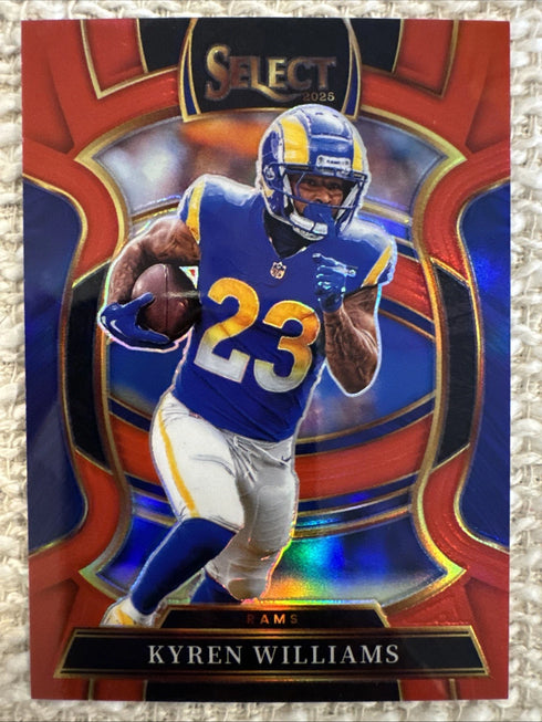 2025 Panini Select - Concourse Kyren Williams #19 Red Prizm /99