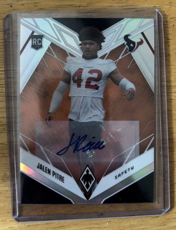 2022 Panini Phoenix Jalen Pitre Auto #193 Rookie Houston Texans /50