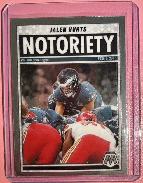 2025 Panini Mosaic - Jalen Hurts Notoriety #1 Philadelphia Eagles