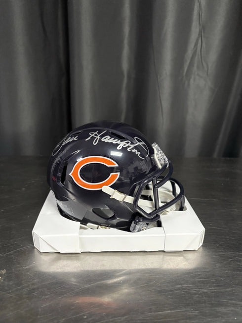 Dan Hampton Autographed Chicago Bears Mini Helmet Beckett COA