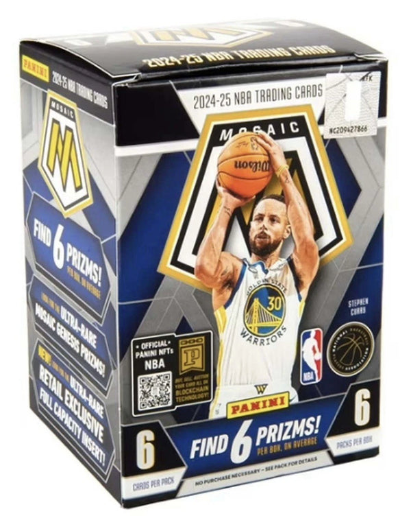 2024-25 Panini Mosaic NBA Basketball Trading Card Blaster Box