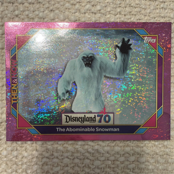 2026 Topps Disneyland 70th Anniversary The Abominable Snowman #42 Pink Holo Foil