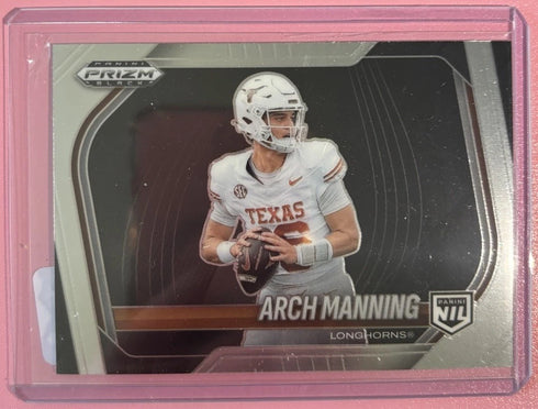 2025 Panini Prizm Black Arch Manning RC Rookie Card Texas College NIL #197 QTY