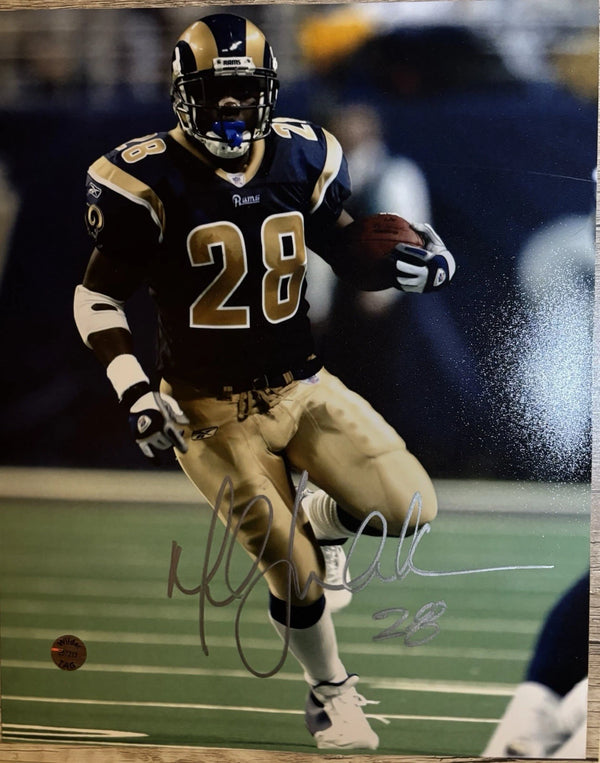 Marshall Faulk Signed 8x10 Photo Los Angeles Rams Wilder COA