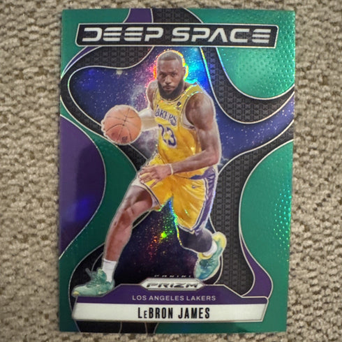 LeBron James Green Prizm Deep Space 2024-25 Panini Prizm #5
