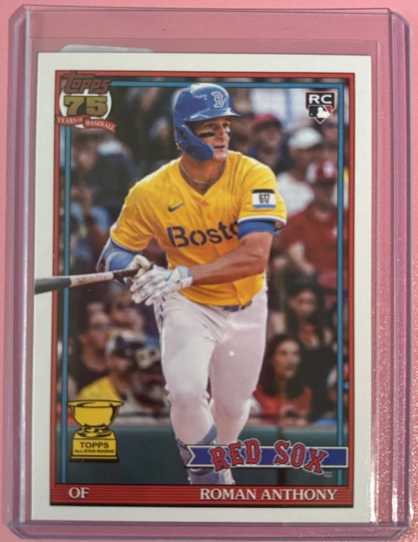 2026 Topps Series 1 75th #T91-71 Roman Anthony RC All Star Rookie Cup Red Sox