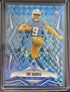 2025 Panini Phoenix - Rookies Tre Harris #160 Light Blue Pyramids /385 Chargers