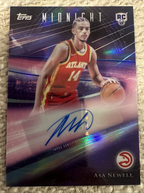 Topps Midnight 2025 Rookie Horizon Signatures Asa Newell RHS-AN Atlanta Hawks