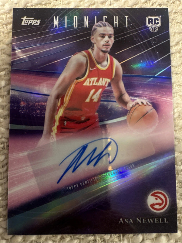 Topps Midnight 2025 Rookie Horizon Signatures Asa Newell RHS-AN Atlanta Hawks
