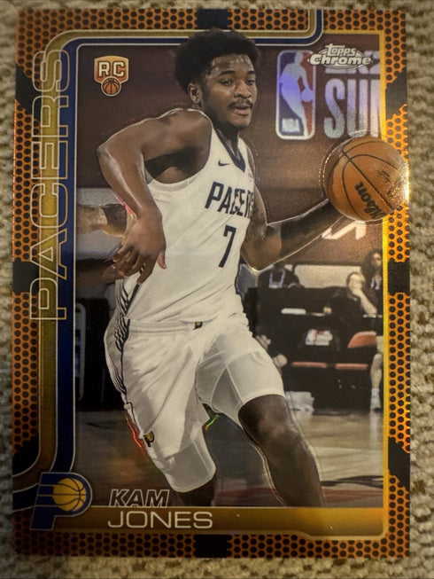 2025-26 Topps Chrome #289 Kam Jones Rookie RC Basketball Refractor - Pacers