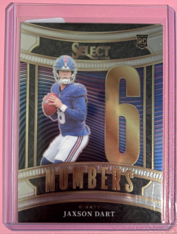 2025 Panini Select-Jaxon Dart #16 Numbers Insert RC
