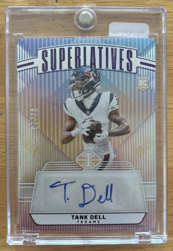 2023 Panini Illusions Tank Dell Superlatives RC Auto /10 Texans Rookie SSP