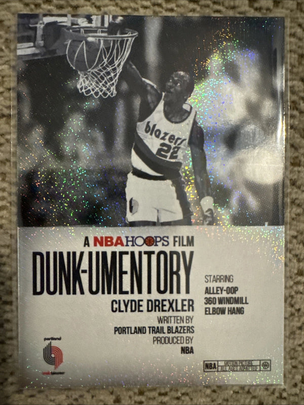 Topps 2026 NBA Hoops Clyde Drexler Portland Trail Blazers Dunk-umentory #D-9