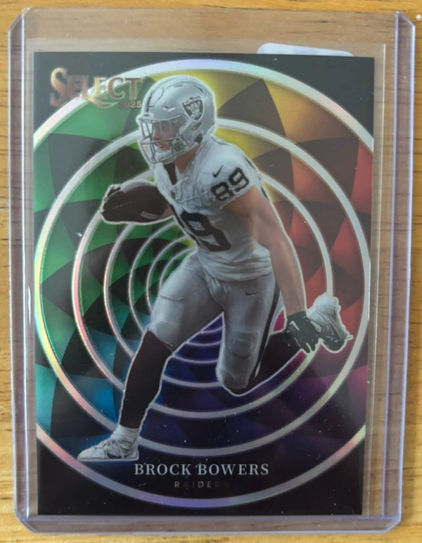 2025 Panini Select Brock Bowers Color Wheel #17 Raiders