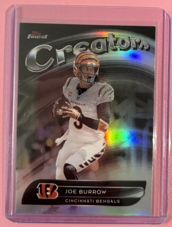 Topps Finest 2025 Joe Burrow Creators Refractor #CR-7 Cincinnati Bengals