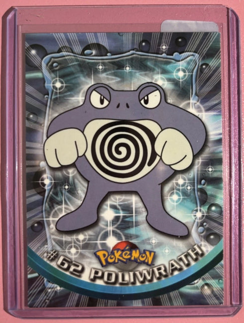Poliwrath #62 Black Logo - 1999 Pokemon Topps TV Animation Series 1 - NM/M