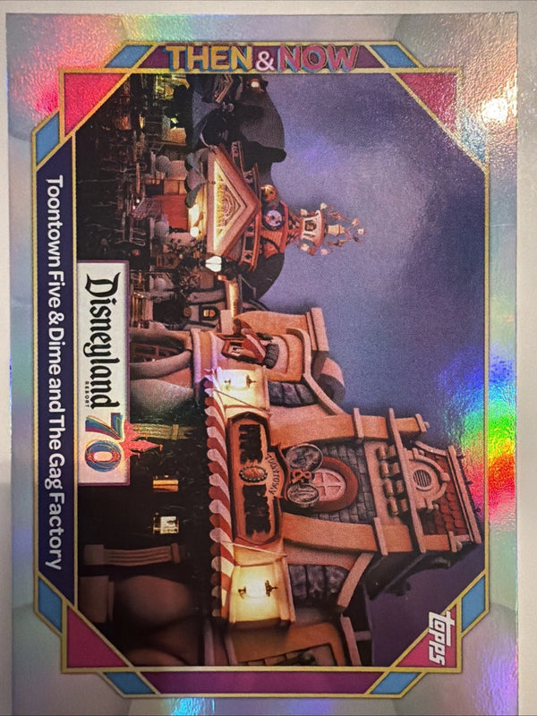 Topps Disneyland 70th Anniversary Toontown Five & Dime Gag Factory Rainbow #27