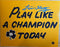 LOU HOLTZ SIGNED NOTRE DAME PLAY LIKE A CHAMPION TODAY SIGN 11X14 PHOTO WILDER