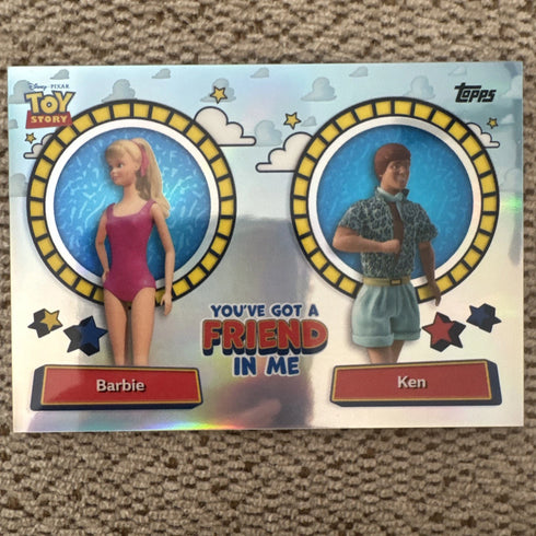 2026 Topps Disney Toy Story 30th You’ve Got A Friend Barbie Ken YGF-9