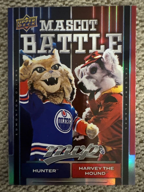 2025-25 Upper deck Mascot Battle Hunter and Harvey the Hound mb-1