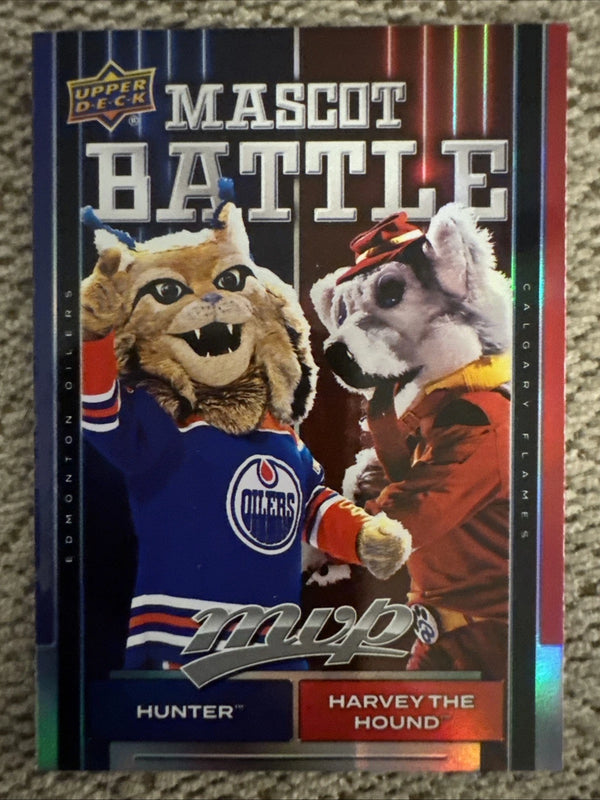 2025-25 Upper deck Mascot Battle Hunter and Harvey the Hound mb-1