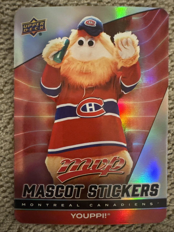 2025-26 Upper Deck MVP Mascot Stickers Youppi! #MS-14