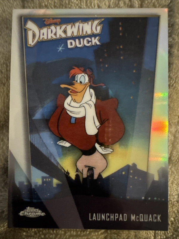 Topps 2026 Topps Chrome Darkwing Duck Launchpad McQuack Refractor Hologram #DD-5