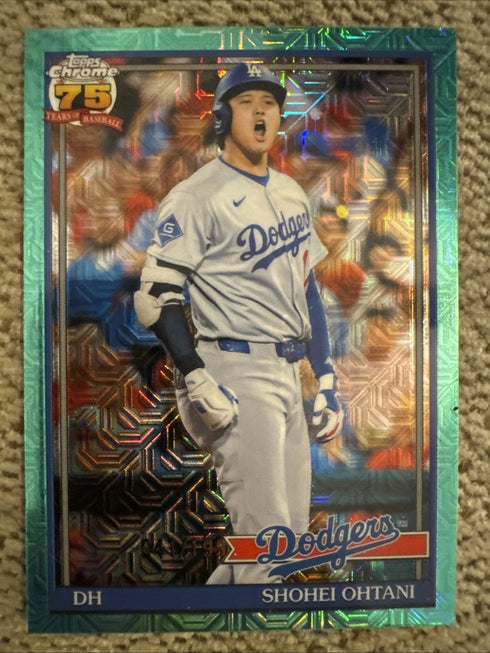 2026 Topps Series One Shohei Ohtani Silver Pack Teal Mojo Refractor /199 Dodgers