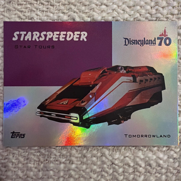 Star Tours- Starspeeder Card 2025 Topps Disneyland 70th Anniversary T54-16
