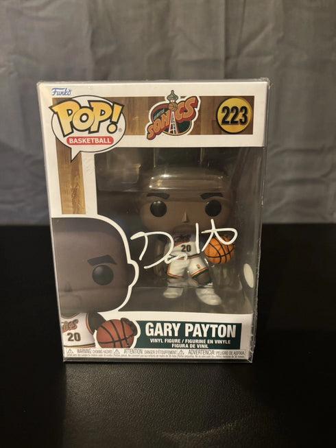 Funko POP! Basketball Gary Payton Seattle Sonics Figure #223 NBA SWAU COA