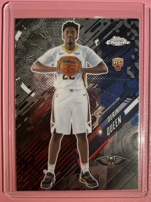 2025-26 Topps Chrome #GT-25 Derik Queen Go Time RC Pelicans