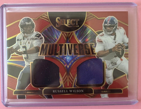 2025 Panini Select - Multiverse Russell Wilson #MVJ-RWN Red Prizm (MEM)