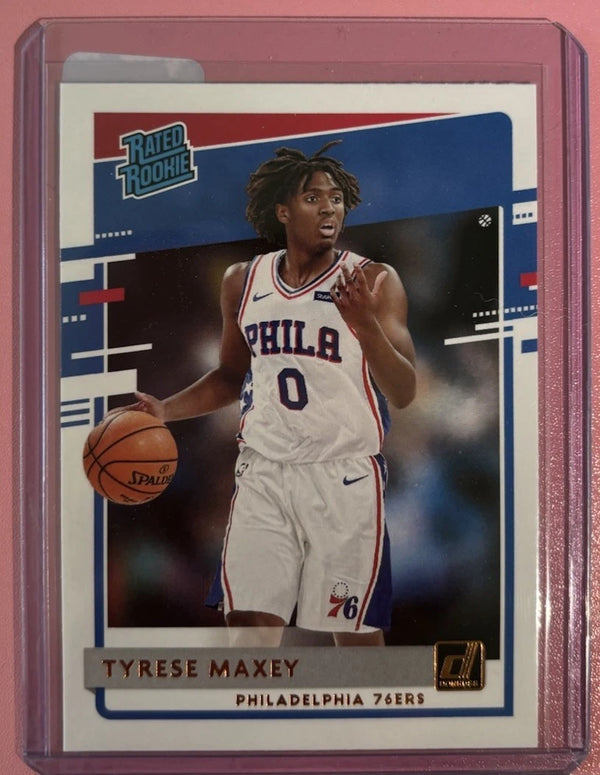 Tyrese Maxey 2020-21 NBA Donruss Base Rated Rookie Philadelphia 76ers RC